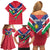 Personalised Namibia Independence Day Family Matching Off Shoulder Short Dress and Hawaiian Shirt Coat Of Arms With Flag Map - Wonder Print Shop