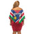 Personalised Namibia Independence Day Family Matching Off Shoulder Short Dress and Hawaiian Shirt Coat Of Arms With Flag Map - Wonder Print Shop