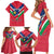 Personalised Namibia Independence Day Family Matching Short Sleeve Bodycon Dress and Hawaiian Shirt Coat Of Arms With Flag Map - Wonder Print Shop