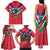 Personalised Namibia Independence Day Family Matching Tank Maxi Dress and Hawaiian Shirt Coat Of Arms With Flag Map - Wonder Print Shop