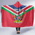 Personalised Namibia Independence Day Hooded Blanket Coat Of Arms With Flag Map