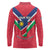 Personalised Namibia Independence Day Long Sleeve Polo Shirt Coat Of Arms With Flag Map - Wonder Print Shop