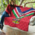 Personalised Namibia Independence Day Quilt Coat Of Arms With Flag Map - Wonder Print Shop