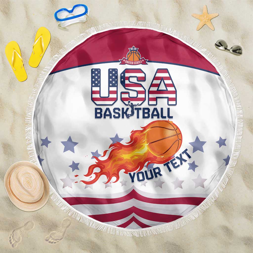 Custom United States Basketball Beach Blanket Go Champions