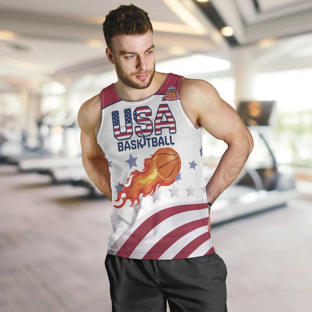 Custom United States Basketball Men Tank Top Go Champions