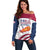 Custom United States Basketball Off Shoulder Sweater Go Champions