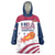 Custom United States Basketball Wearable Blanket Hoodie Go Champions