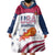 Custom United States Basketball Wearable Blanket Hoodie Go Champions