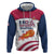 Custom United States Basketball Zip Hoodie Go Champions