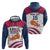 Custom United States Basketball Zip Hoodie Go Champions