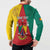 Personalised Cameroon National Day Button Sweatshirt Coat Of Arms With Lion