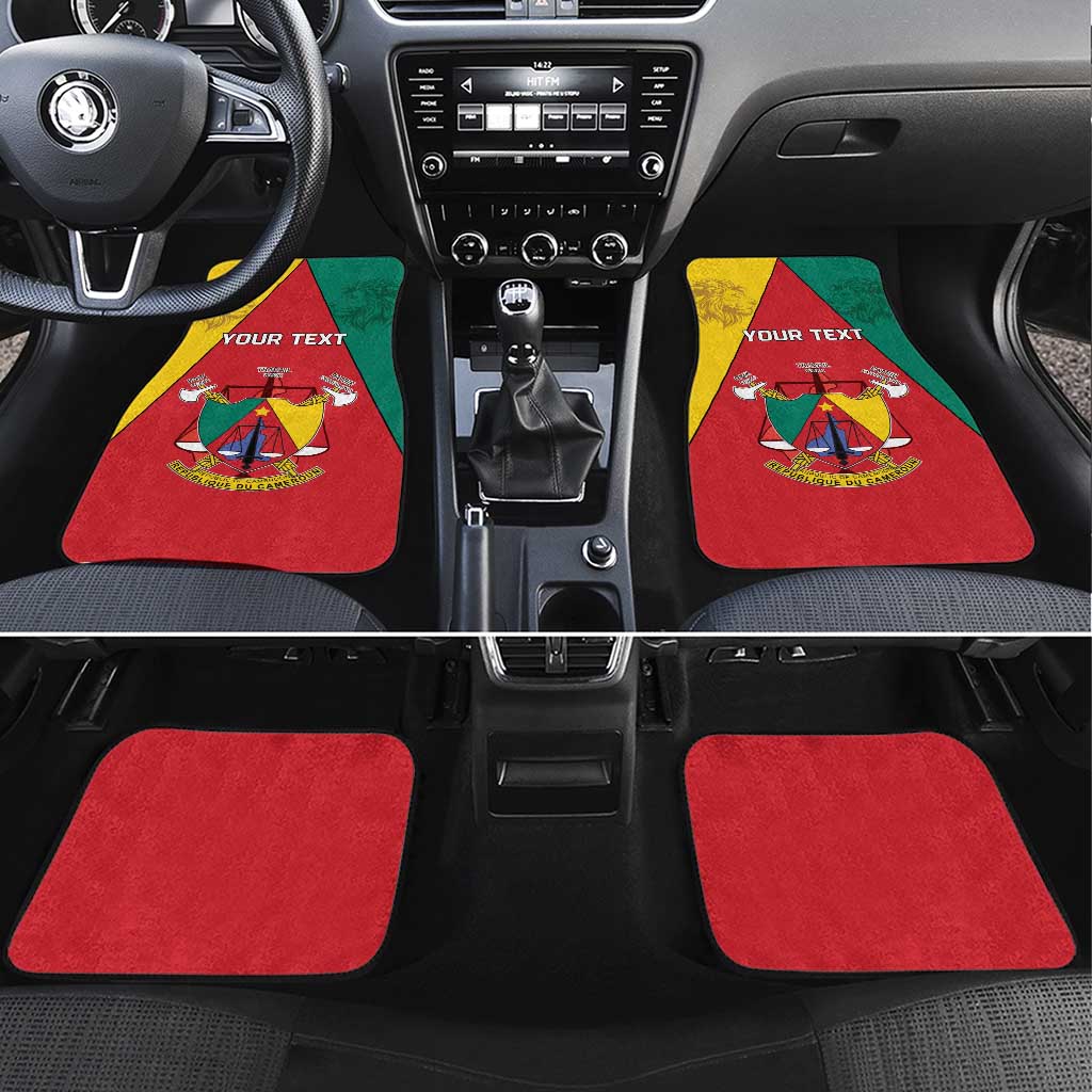 Cameroon National Day Car Mats Coat Of Arms With Lion