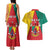 Personalised Cameroon National Day Couples Matching Tank Maxi Dress and Hawaiian Shirt Coat Of Arms With Lion