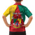 Personalised Cameroon National Day Family Matching Long Sleeve Bodycon Dress and Hawaiian Shirt Coat Of Arms With Lion