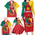 Personalised Cameroon National Day Family Matching Long Sleeve Bodycon Dress and Hawaiian Shirt Coat Of Arms With Lion