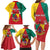 Personalised Cameroon National Day Family Matching Long Sleeve Bodycon Dress and Hawaiian Shirt Coat Of Arms With Lion