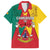 Personalised Cameroon National Day Family Matching Long Sleeve Bodycon Dress and Hawaiian Shirt Coat Of Arms With Lion