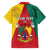 Personalised Cameroon National Day Family Matching Long Sleeve Bodycon Dress and Hawaiian Shirt Coat Of Arms With Lion