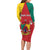 Personalised Cameroon National Day Family Matching Long Sleeve Bodycon Dress and Hawaiian Shirt Coat Of Arms With Lion