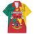 Personalised Cameroon National Day Family Matching Mermaid Dress and Hawaiian Shirt Coat Of Arms With Lion