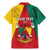 Personalised Cameroon National Day Family Matching Mermaid Dress and Hawaiian Shirt Coat Of Arms With Lion