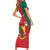 Personalised Cameroon National Day Family Matching Short Sleeve Bodycon Dress and Hawaiian Shirt Coat Of Arms With Lion