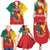 Personalised Cameroon National Day Family Matching Summer Maxi Dress and Hawaiian Shirt Coat Of Arms With Lion