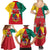 Personalised Cameroon National Day Family Matching Summer Maxi Dress and Hawaiian Shirt Coat Of Arms With Lion