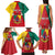 Personalised Cameroon National Day Family Matching Tank Maxi Dress and Hawaiian Shirt Coat Of Arms With Lion