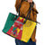 Cameroon National Day Leather Tote Bag Coat Of Arms With Lion