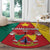 Cameroon National Day Round Carpet Coat Of Arms With Lion