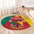 Cameroon National Day Round Carpet Coat Of Arms With Lion