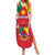 Personalised Cameroon National Day Summer Maxi Dress Coat Of Arms With Lion