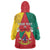 Personalised Cameroon National Day Wearable Blanket Hoodie Coat Of Arms With Lion