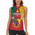 Personalised Cameroon National Day Women Sleeveless Polo Shirt Coat Of Arms With Lion