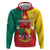 Personalised Cameroon National Day Zip Hoodie Coat Of Arms With Lion