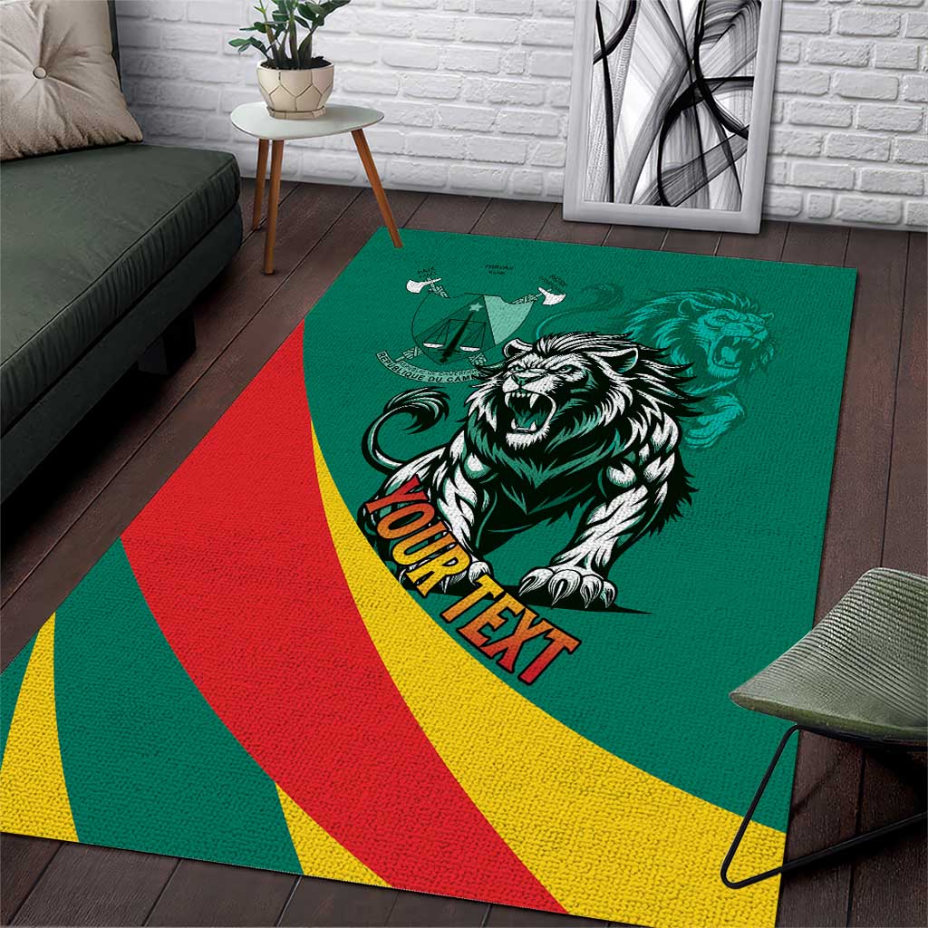 Personalised Happy Cameroon National Day Area Rug May 20 Cameroun