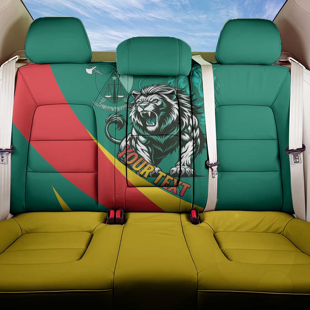 Personalised Happy Cameroon National Day Back Car Seat Cover May 20 Cameroun