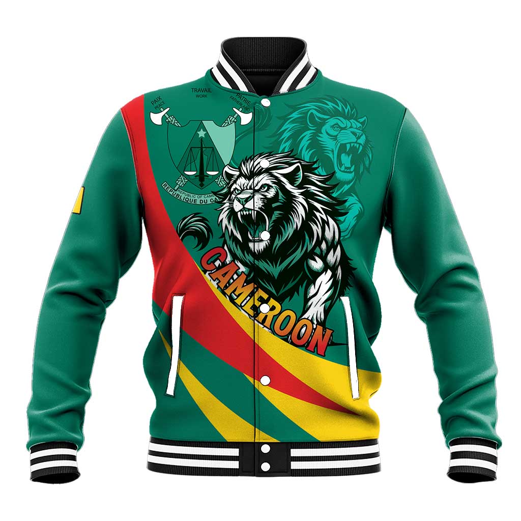 Personalised Happy Cameroon National Day Baseball Jacket May 20 Cameroun