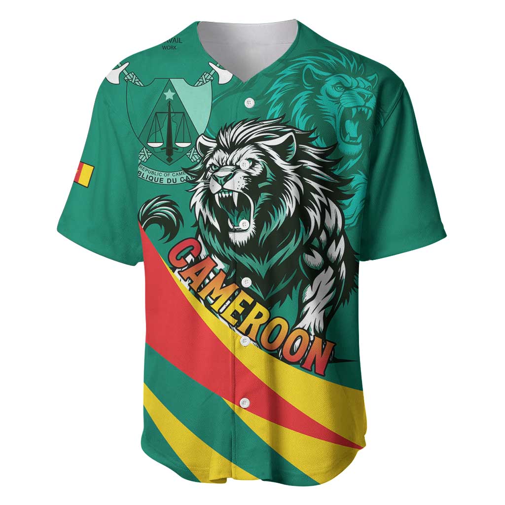 Personalised Happy Cameroon National Day Baseball Jersey May 20 Cameroun