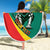 Personalised Happy Cameroon National Day Beach Blanket May 20 Cameroun