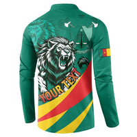 Personalised Happy Cameroon National Day Button Sweatshirt May 20 Cameroun