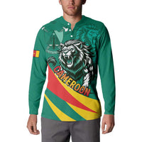 Personalised Happy Cameroon National Day Button Sweatshirt May 20 Cameroun