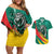 Personalised Happy Cameroon National Day Couples Matching Off Shoulder Short Dress and Hawaiian Shirt May 20 Cameroun