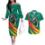 Personalised Happy Cameroon National Day Couples Matching Off The Shoulder Long Sleeve Dress and Hawaiian Shirt May 20 Cameroun