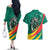 Personalised Happy Cameroon National Day Couples Matching Off The Shoulder Long Sleeve Dress and Hawaiian Shirt May 20 Cameroun