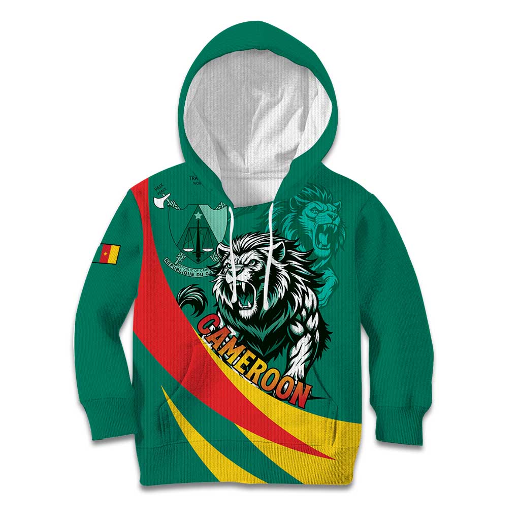 Personalised Happy Cameroon National Day Kid Hoodie May 20 Cameroun