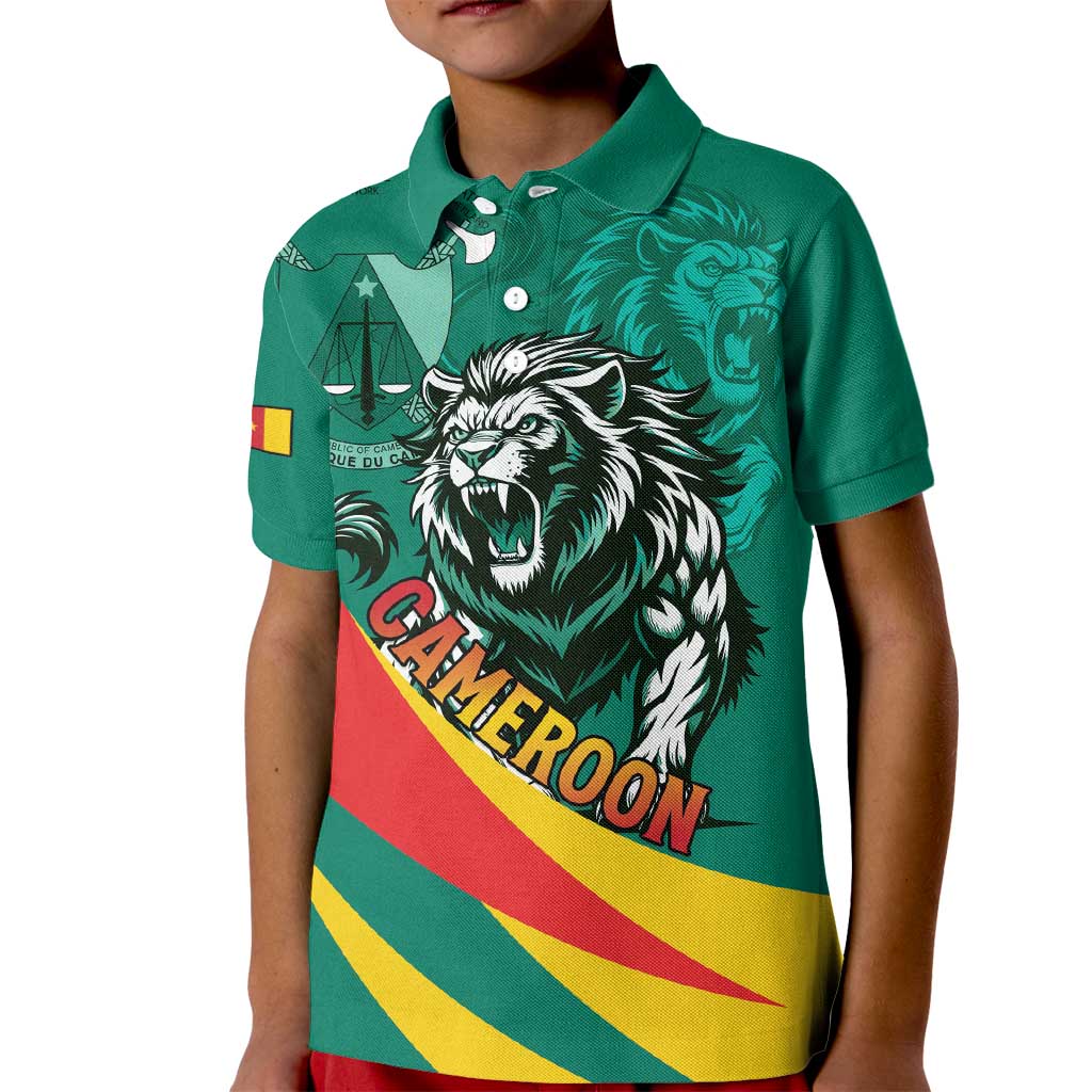 Personalised Happy Cameroon National Day Kid Polo Shirt May 20 Cameroun