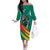 Personalised Happy Cameroon National Day Off The Shoulder Long Sleeve Dress May 20 Cameroun