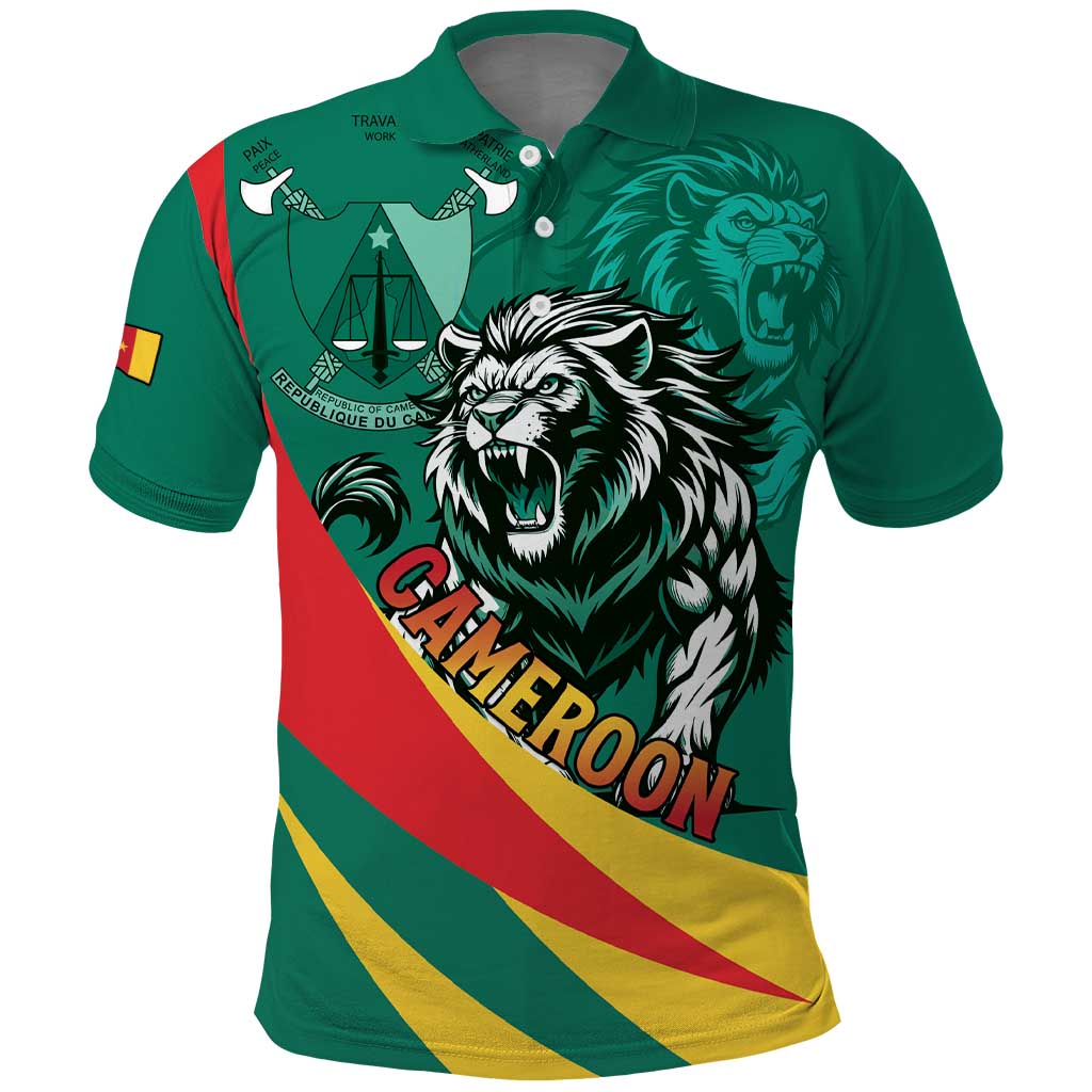 Personalised Happy Cameroon National Day Polo Shirt May 20 Cameroun